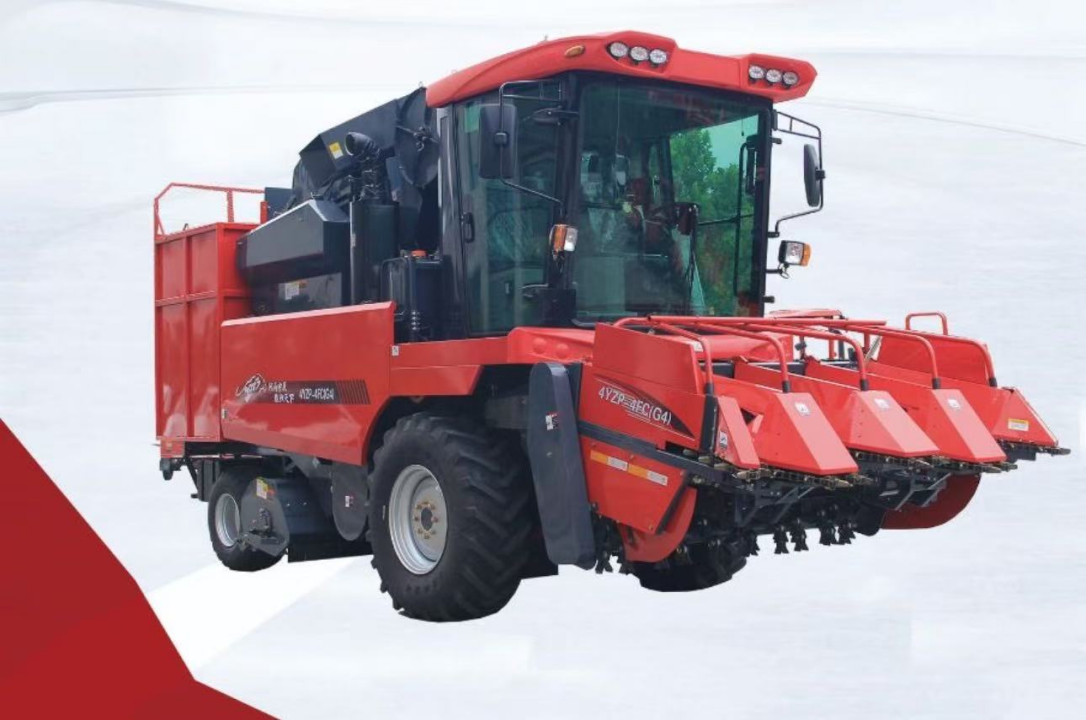 4Rows Corn Combine Harvester
